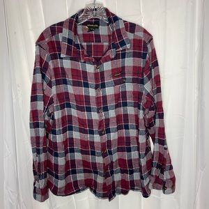 Stanley red plaid flannel. Size XL